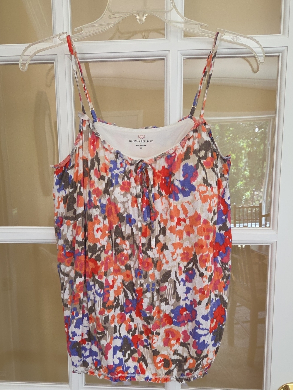 Banana Republic -Colorful Abstract Floral Adjustable Cami Top Size: M